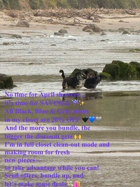 April Black Blue Gray Closet Clear Out☂️☂️☂️